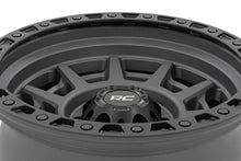 Load image into Gallery viewer, 85 Series Wheel Simulated Beadlock Gunmetal Gray/Black 17x9 5x4.5 -12mm Rough Country