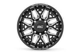 86 Series Wheel One-Piece Gloss Black 22x10 6x5.5 -25mm Rough Country