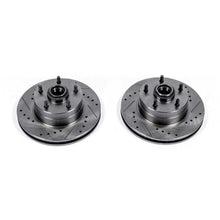 Cargar imagen en el visor de la galería, Power Stop 73-74 Buick Apollo Front Evolution Drilled &amp; Slotted Rotors - Pair