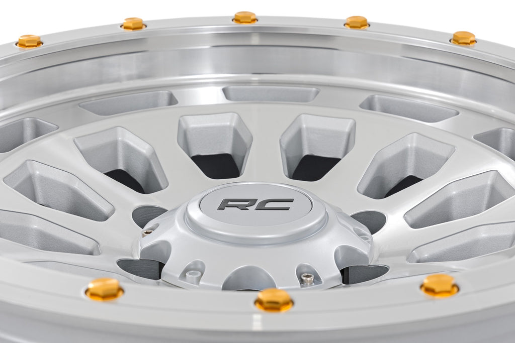 87 Series Wheel Simulated Beadlock Full Machine 17x8.5 6x5.5 +0mm Rough Country