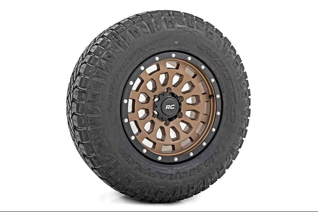 87 Series Wheel Simulated Beadlock Bronze/Black 17x8.5 6x5.5 +0mm Rough Country