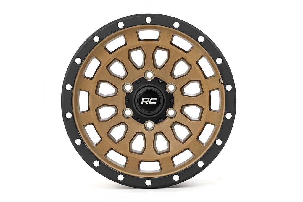 87 Series Wheel Simulated Beadlock Bronze/Black 17x8.5 6x135 +0mm Rough Country