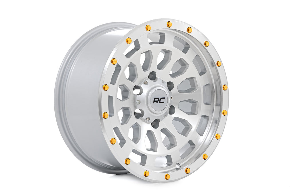 87 Series Wheel Simulated Beadlock Full Machine 17x8.5 5x5 +0mm Rough Country