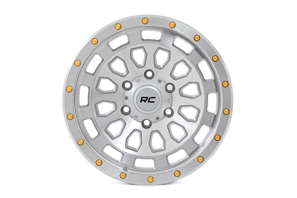 87 Series Wheel Simulated Beadlock Full Machine 17x8.5 5x5 +0mm Rough Country
