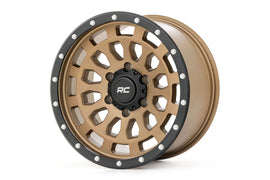 87 Series Wheel Simulated Beadlock Bronze/Black 17x8.5 6x5.5 +25mm Rough Country