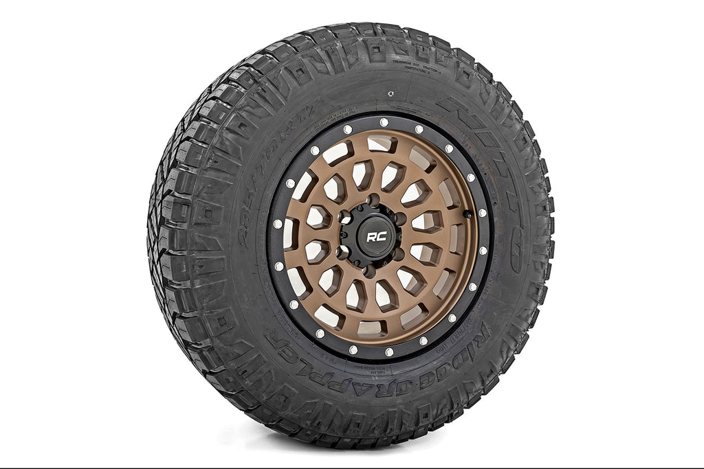 87 Series Wheel Simulated Beadlock Bronze/Black 17x8.5 6x5.5 +25mm Rough Country