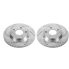 Cargar imagen en el visor de la galería, Power Stop 13-19 Nissan Sentra Front Evolution Drilled &amp; Slotted Rotors - Pair