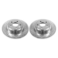 Cargar imagen en el visor de la galería, Power Stop 07-11 Volvo S80 Rear Evolution Drilled &amp; Slotted Rotors - Pair