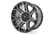 Cargar imagen en el visor de la galería, 89 Series Wheel One-Piece Black Machined Gun Metal 17x9 6x5.5 -12mm Rough Country