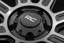 Cargar imagen en el visor de la galería, 89 Series Wheel One-Piece Black Machined Gun Metal 17x9 6x5.5 -12mm Rough Country