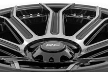 Cargar imagen en el visor de la galería, 89 Series Wheel One-Piece Black Machined Gun Metal 17x9 5x5 -12mm Rough Country