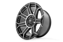 Load image into Gallery viewer, 89 Series Wheel One-Piece Black Machined Gun Metal 22x10 6x135 -19mm Rough Country