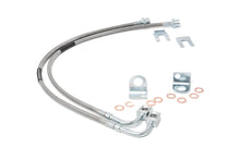 Cargar imagen en el visor de la galería, Jeep Front Stainless Steel Brake Lines 4.0-6.0 Inch 07-18 Wrangler JK Rough Country