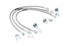 Cargar imagen en el visor de la galería, Jeep Front &amp; Rear Stainless Steel Brake Lines 4-6 Inch Lifts XJ/YJ/TJ Rough Country