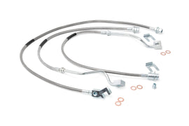 Ford Front & Rear Stainless Steel Brake Lines 4-8 Inch Lifts 99-04 F250/350 Rough Country