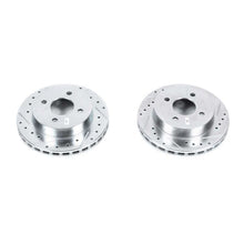 Cargar imagen en el visor de la galería, Power Stop 1993 Ford Mustang Rear Evolution Drilled &amp; Slotted Rotors - Pair