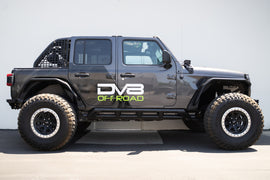 DV8 Offroad 18-23 Jeep Wrangler JL 4 puertas Serie FS-15 Deslizadores de roca