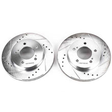 Cargar imagen en el visor de la galería, Power Stop 93-02 Mercury Villager Front Evolution Drilled &amp; Slotted Rotors - Pair