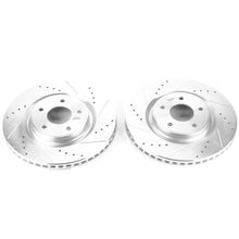 Cargar imagen en el visor de la galería, Power Stop 14-19 Nissan Rogue Front Evolution Drilled &amp; Slotted Rotors - Pair