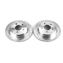 Cargar imagen en el visor de la galería, Power Stop 95-01 Ford Explorer Rear Evolution Drilled &amp; Slotted Rotors - Pair