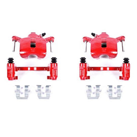 Power Stop 08-09 Buick Allure Rear Red Calipers w/Brackets - Pair
