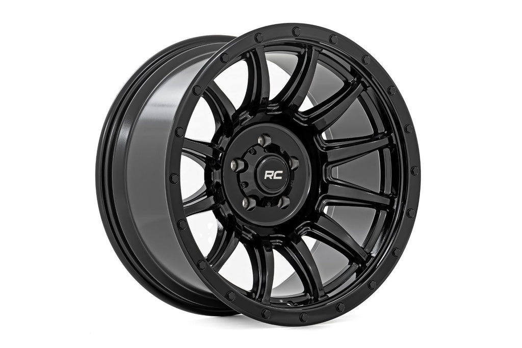 90 Series Wheel One-Piece Gloss Black 18x9 6x5.5 0mm Rough Country