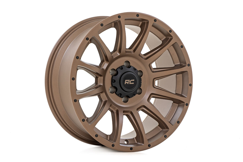 90 Series Wheel One-Piece Bronze 18x9 8x6.5 -12mm Rough Country