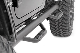 Jeep Wheel to Wheel Nerf Steps 07-18 Wrangler JK 4 Door Rough Country