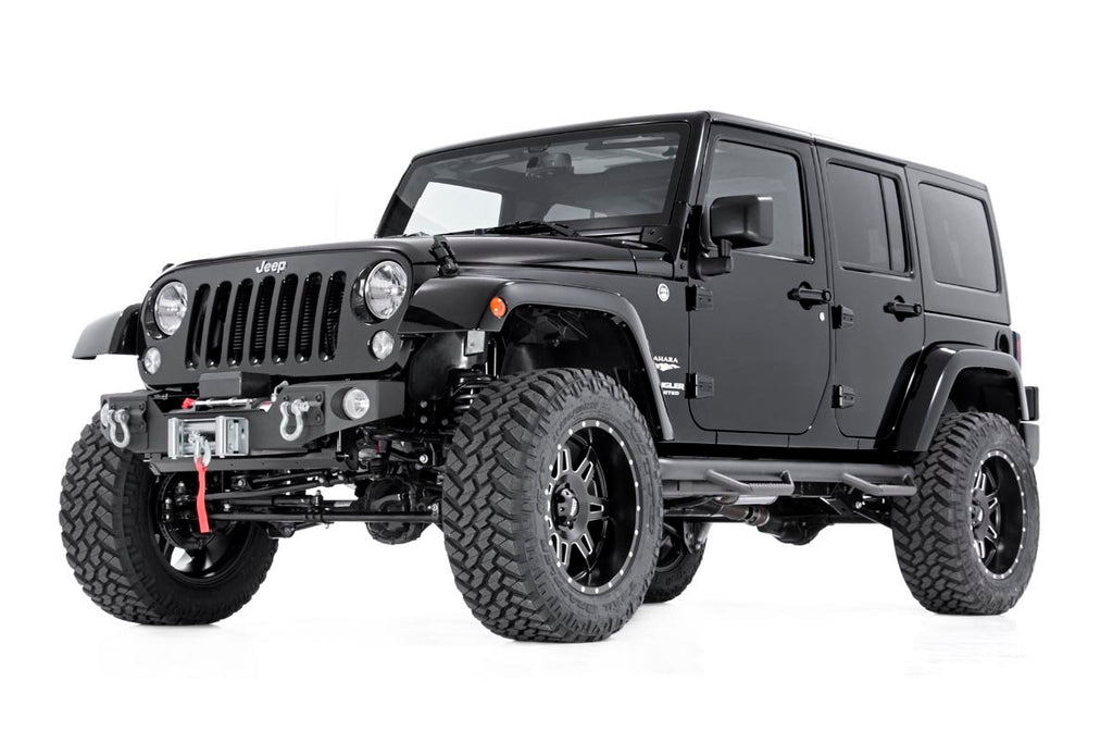 Jeep Wheel to Wheel Nerf Steps 07-18 Wrangler JK 4 Door Rough Country