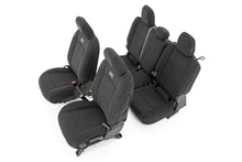 Cargar imagen en el visor de la galería, Jeep Neoprene Seat Cover Set Black 20-Up Gladiator JT Rough Country