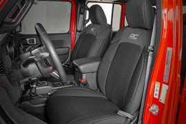 Seat Covers Front and Rear w/ Cup Holder 20-Up Jeep Gladiator JT Rough Country