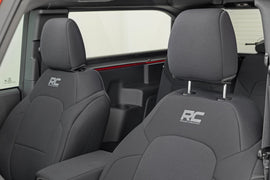 Bronco Seat Covers Bucket Seats Front Row and Rear Row Ford Bronco 2 Door 21-Up Rough Country