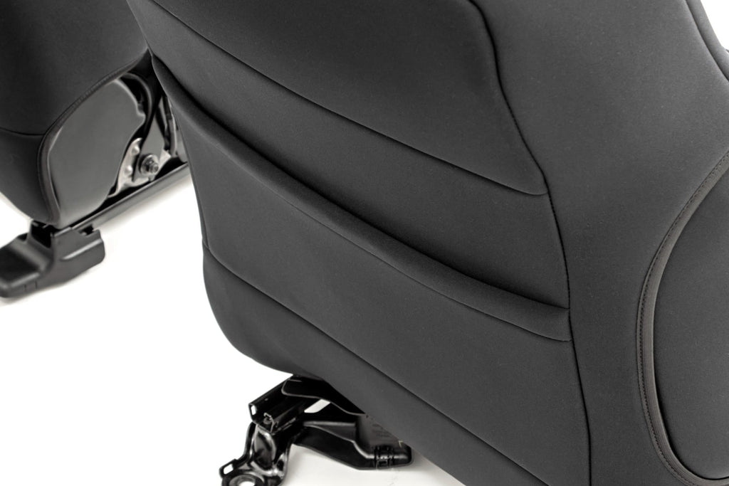 Seat Covers Gray FR & RR Crew Cab Toyota Tacoma 2WD/4WD (2005-2015) Rough Country