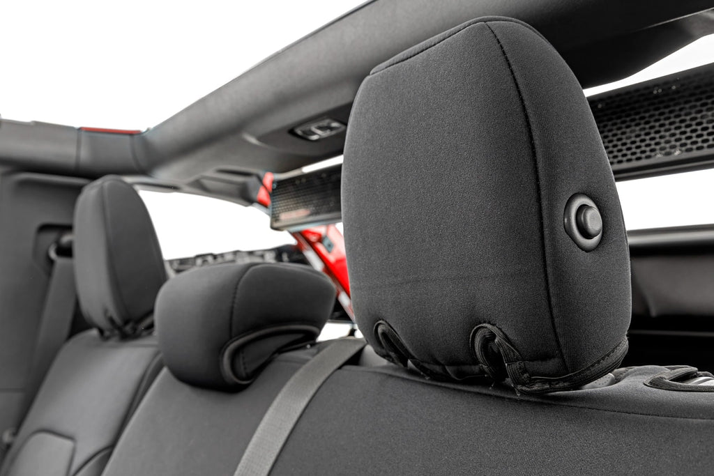Seat Covers Bucket Seats W/Fold Down RR Armrest FR & RR 4DR Ford Bronco (21-25) Rough Country