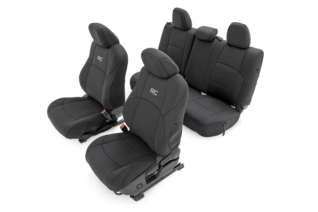 Seat Covers FR & RR Double Cab Toyota Tacoma 2WD/4WD (2024-2026) Rough Country
