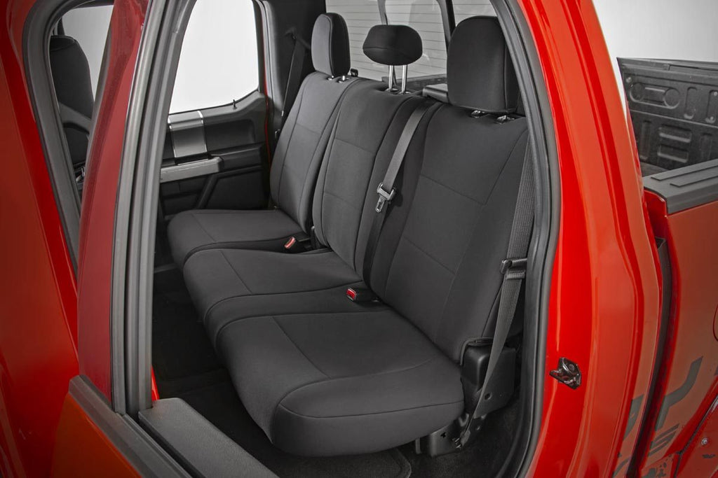 Seat Covers FR Bench and RR Bench Ford F-150/Lightning/F-250/F-350 (15-26) Rough Country