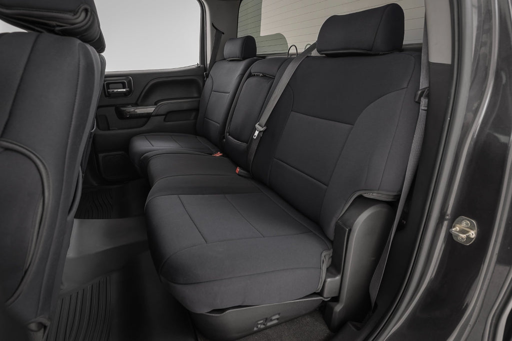 Seat Covers FR Bucket & RR 60/40 Bench Silverado/Sierra 2500HD/3500HD (14-26) Rough Country