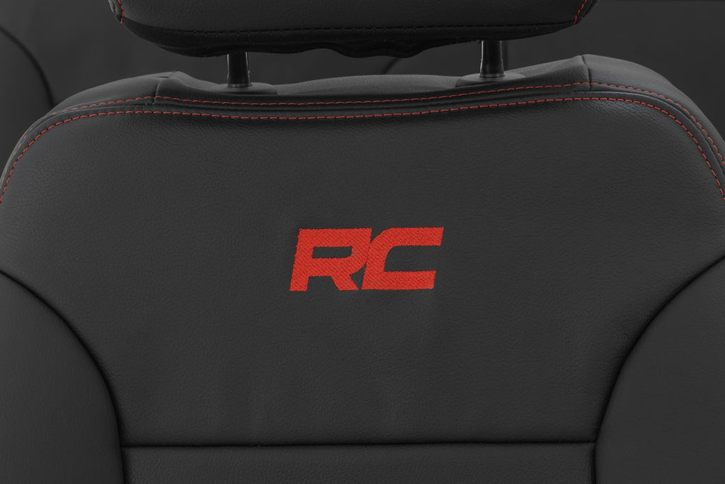 Leather Seat Covers FR Bucket RR 60/40 Chevy/GMC Sierra 1500 (19-25)/Silverado 1500 (19-26) Rough Country