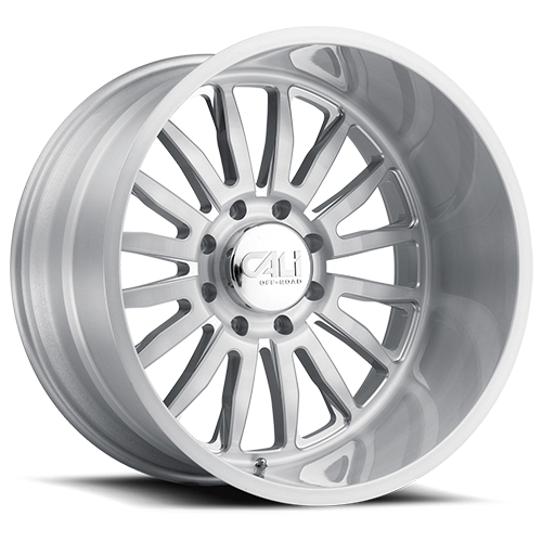 Cast Aluminum Wheels Summit 9110 SL 20x12 Brushed Brushed Silver 8 On 165.1 Bolt Pattern -51 Offset Cali Offroad Wheels
