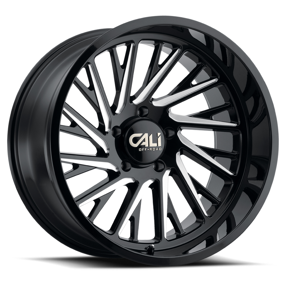 Cast Aluminum Wheels Purge 9114 GB 20x10 Milled Gloss Black 6 On 135 Bolt Pattern -25 Offset Cali Offroad Wheels