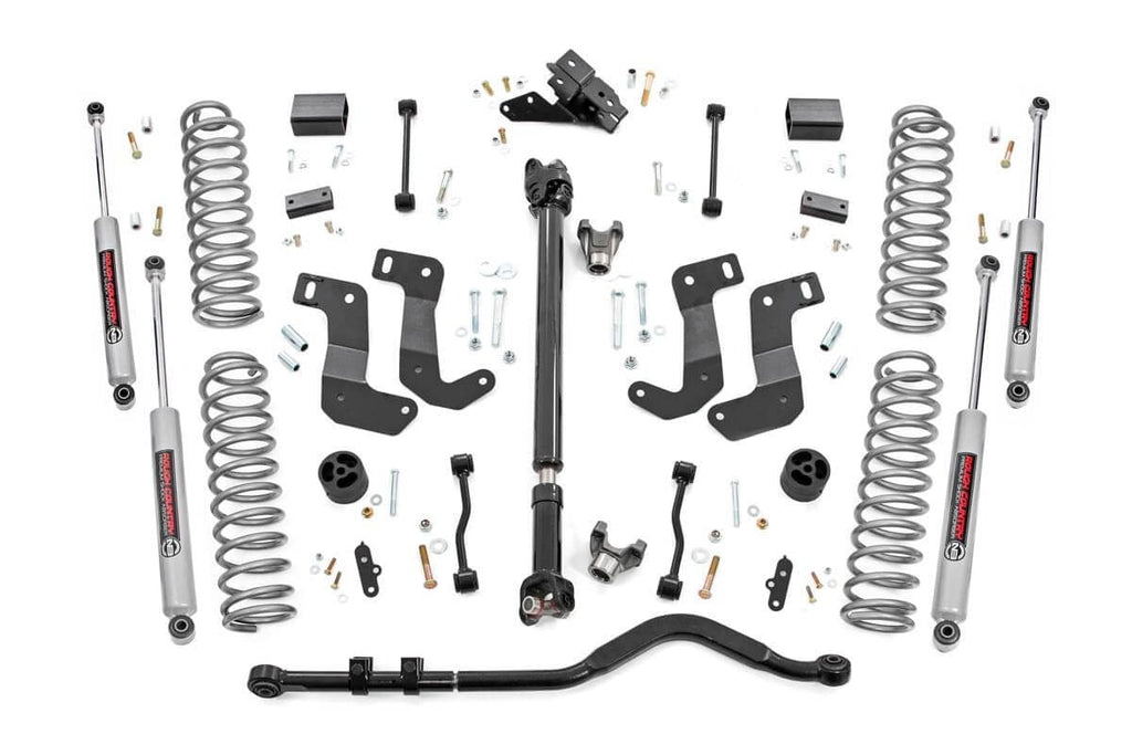 3.5 Inch Lift Kit C/A Drop FR D/S Non-Rubicon Jeep Wrangler Unlimited 4WD (24-26) Rough Country