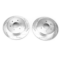 Cargar imagen en el visor de la galería, Power Stop 17-18 Nissan Titan Rear Evolution Drilled &amp; Slotted Rotors - Pair