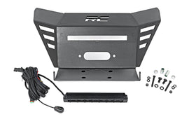 Winch Plate 10 Inch Black Slimline Honda Pioneer 520 Rough Country