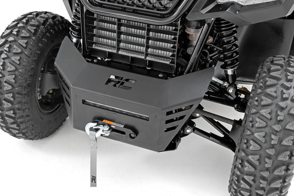 Winch Plate 10 Inch Black Slimline Honda Pioneer 520 Rough Country