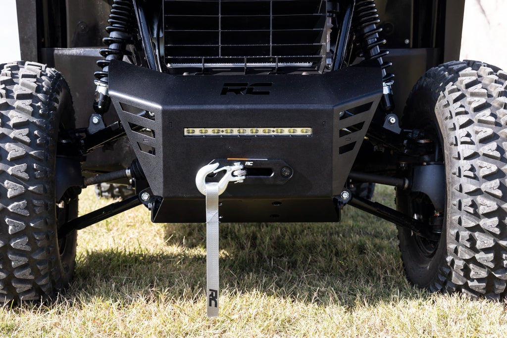 Winch Plate 10 Inch Black Slimline Honda Pioneer 520 Rough Country
