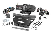 Load image into Gallery viewer, Winch Plate 4500-LB Winch 10 Inch Black Slimline Honda Pioneer 520 Rough Country