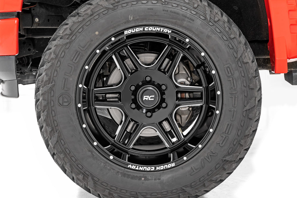 92 Series Wheel Machined One-Piece Gloss Black 18x9 6x5.5 +18mm Rough Country
