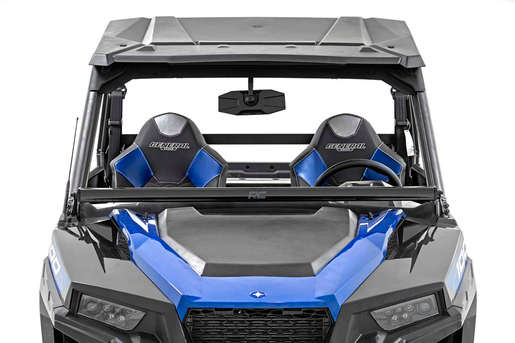 Polaris 50-Inch Single-Row Lower Windshield LED Kit Black Series w/ White DRL 19-20 General Rough Country