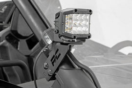 Polaris Dual LED Cube Kit w/ Black Series White DRL 20-21 Polaris RZR PRO XP Rough Country