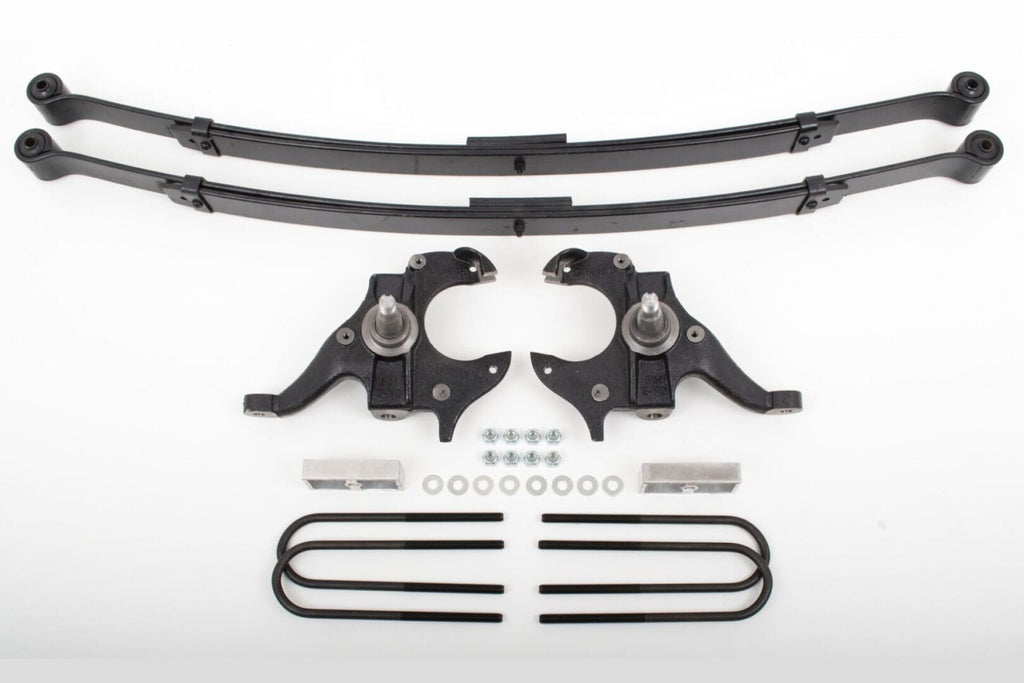 McGaughy's 2/4 Inch Spindle/Leaf Spring Lowering Kit 1982-2003 S10/Sonoma 1984-1997 Blazer/Jimmy 2WD